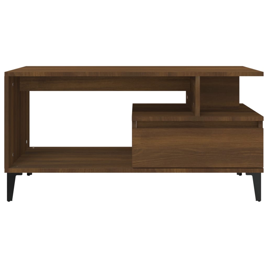 Table basse Chêne marron 90x49x45 cm Bois d’ingénierie - Tables basses