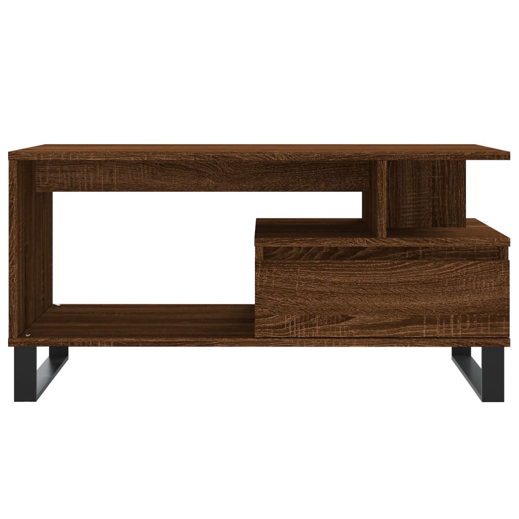 Table basse Chêne marron 90x49x45 cm Bois d’ingénierie - Tables basses
