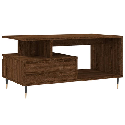 Table basse Chêne marron 90x49x45 cm Bois d’ingénierie - Tables basses