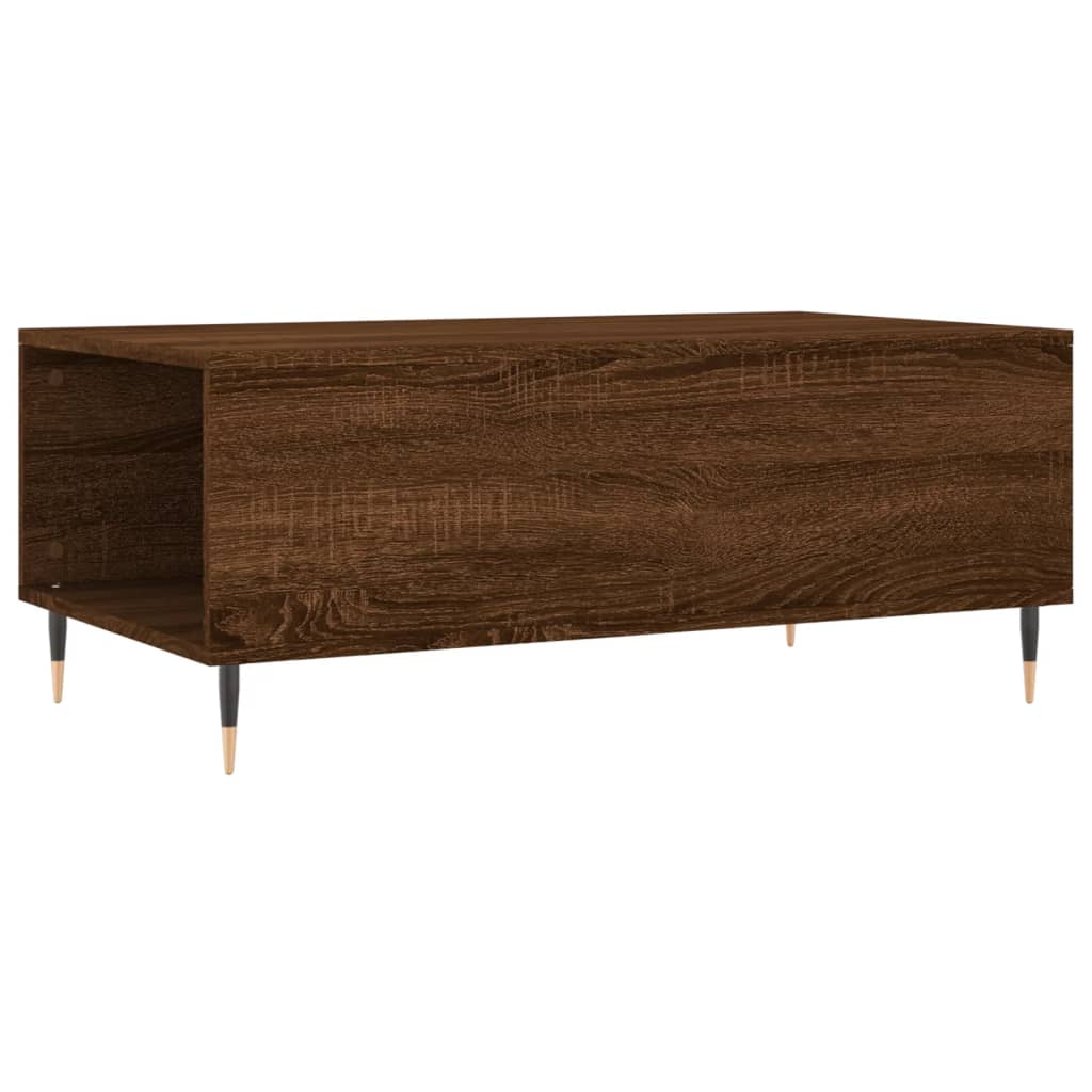 Table basse Chêne marron 90x50x36,5 cm Bois d’ingénierie - Tables basses