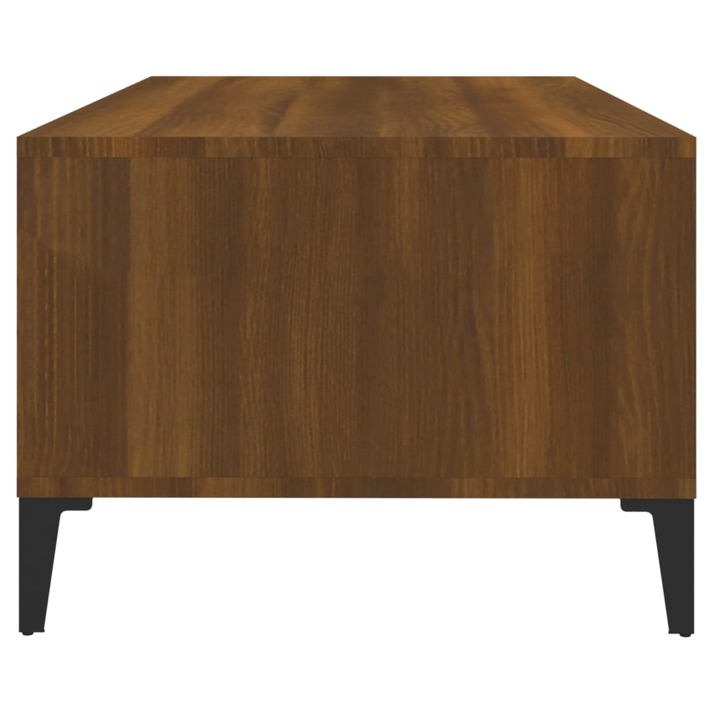 Table basse Chêne marron 90x50x36,5 cm Bois d’ingénierie - Tables basses
