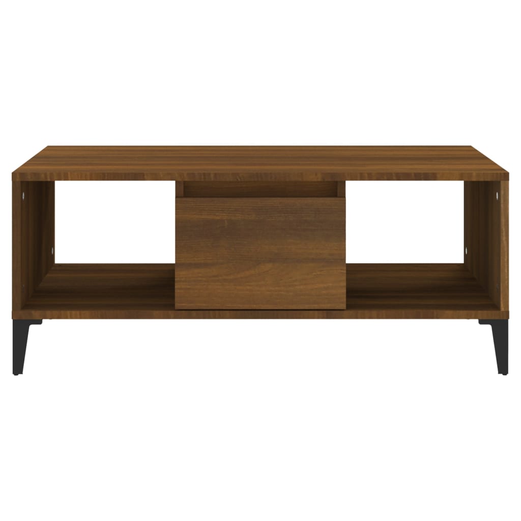 Table basse Chêne marron 90x50x36,5 cm Bois d’ingénierie - Tables basses