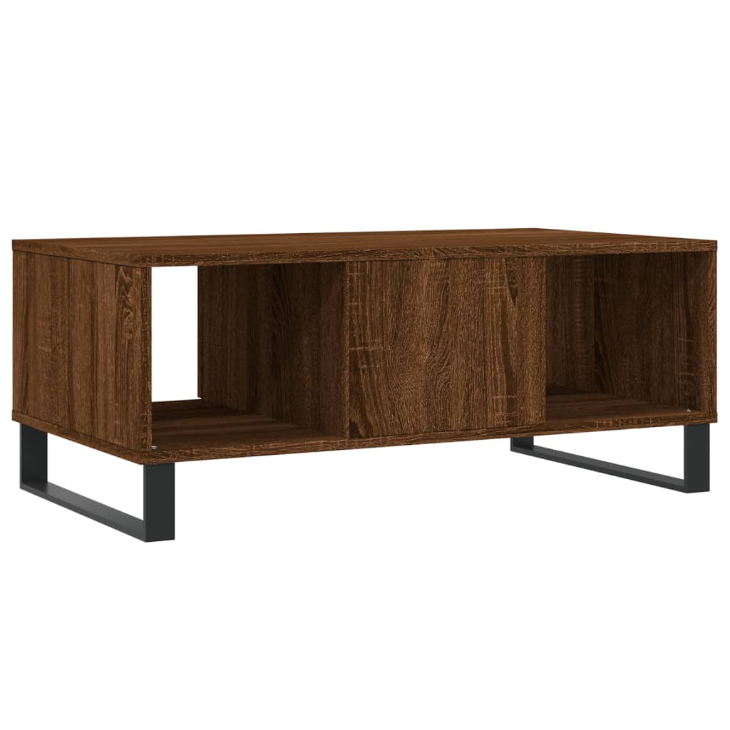 Table basse Chêne marron 90x50x36,5 cm Bois d’ingénierie - Tables basses