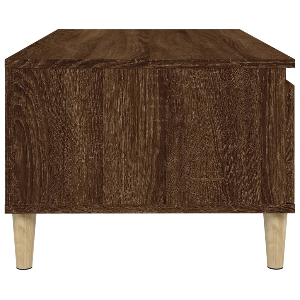 Table basse Chêne marron 90x50x36,5 cm Bois d’ingénierie - Tables basses