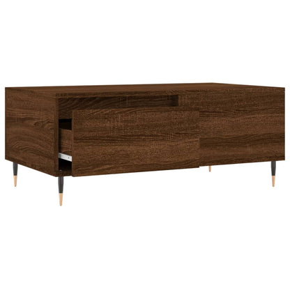 Table basse Chêne marron 90x50x36,5 cm Bois d’ingénierie - Tables basses