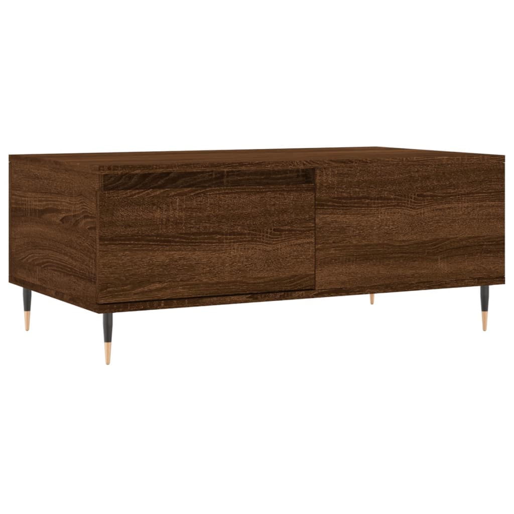 Table basse Chêne marron 90x50x36,5 cm Bois d’ingénierie - Tables basses