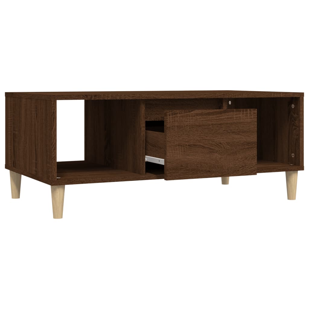 Table basse Chêne marron 90x50x36,5 cm Bois d’ingénierie - Tables basses