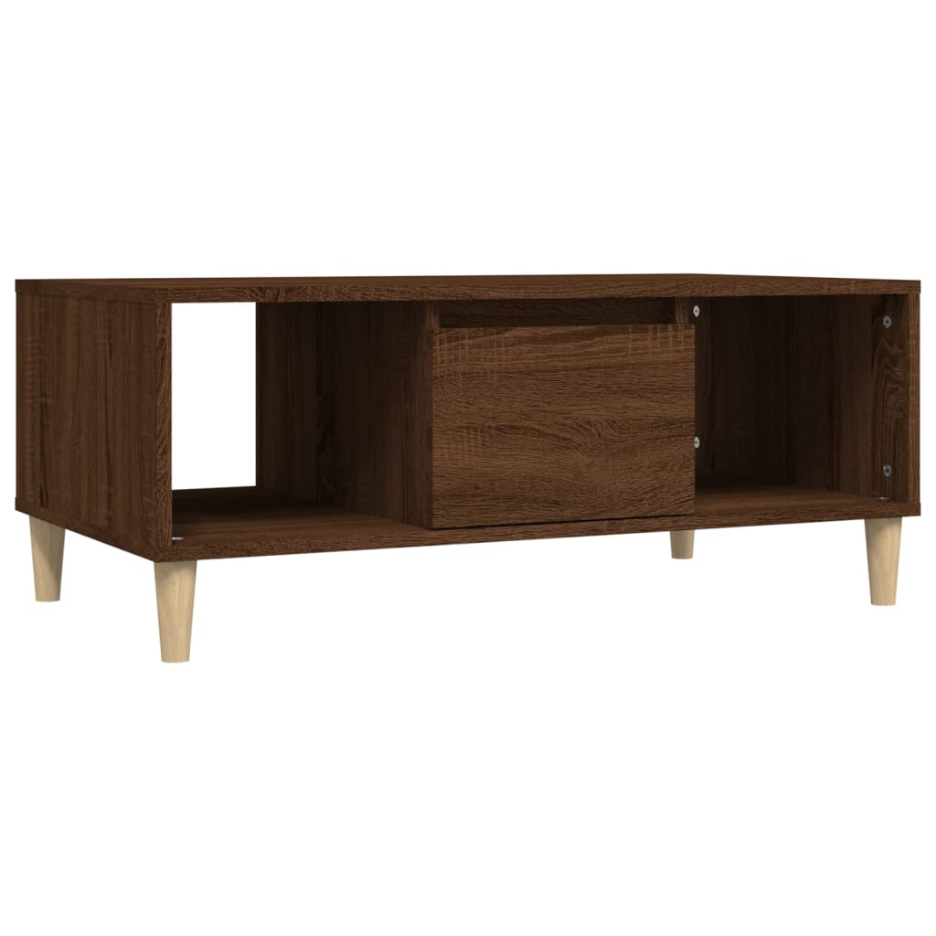 Table basse Chêne marron 90x50x36,5 cm Bois d’ingénierie - Tables basses