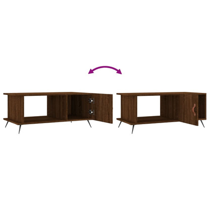 Table basse chêne marron 90x50x40 cm bois d’ingénierie - Tables basses