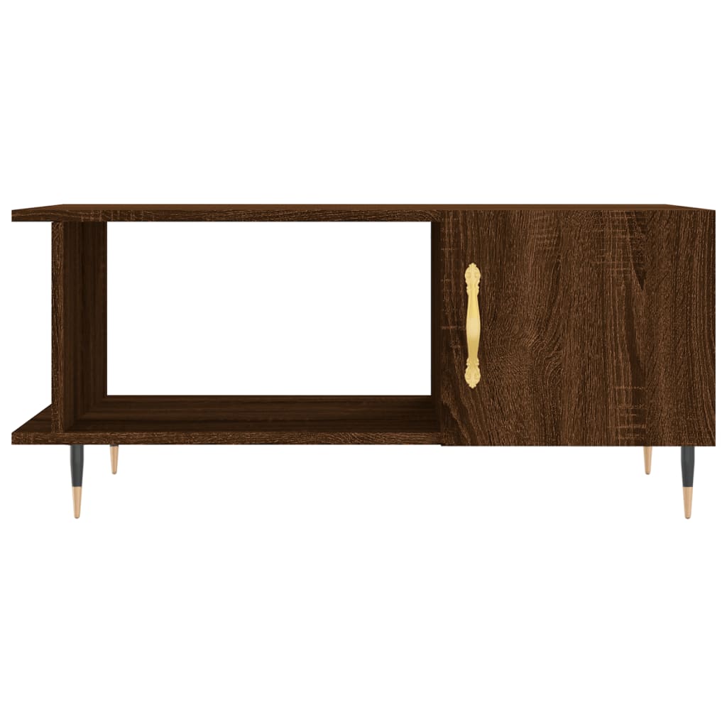 Table basse chêne marron 90x50x40 cm bois d’ingénierie - Tables basses