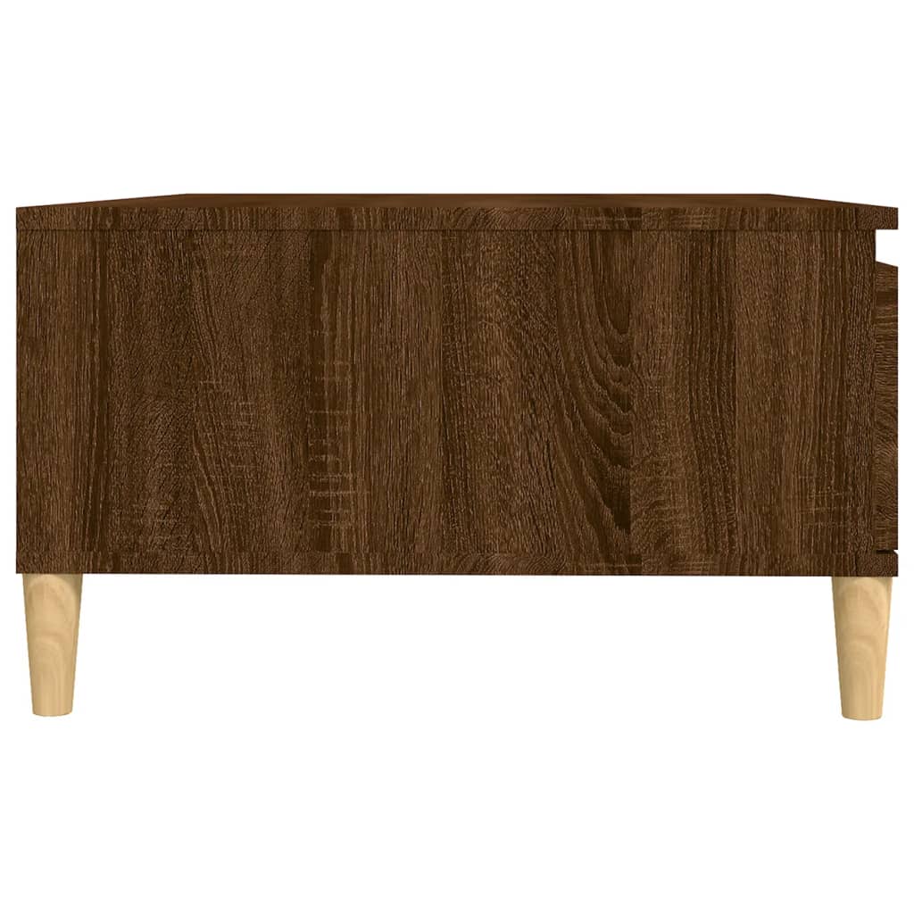 Table basse chêne marron 90x60x35 cm bois d’ingénierie - Tables basses