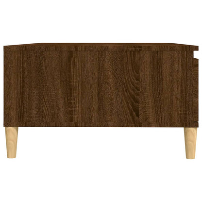 Table basse chêne marron 90x60x35 cm bois d’ingénierie - Tables basses