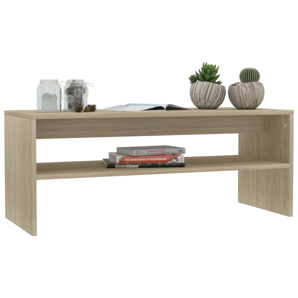 Table basse Chêne sonoma 100x40x40 cm Bois d’ingénierie - Tables basses