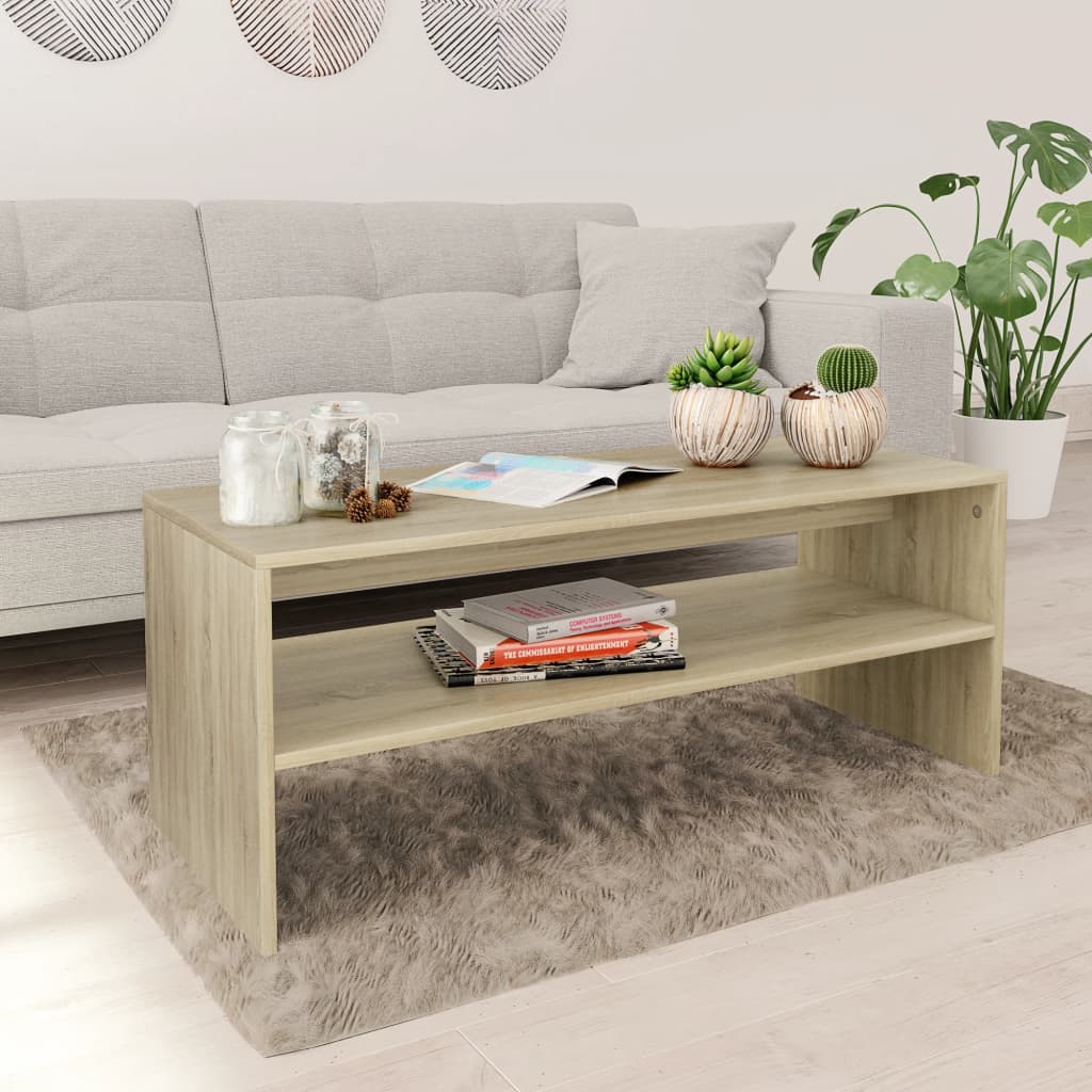 Table basse Chêne sonoma 100x40x40 cm Bois d’ingénierie - Tables basses
