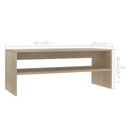 Table basse Chêne sonoma 100x40x40 cm Bois d’ingénierie - Tables basses