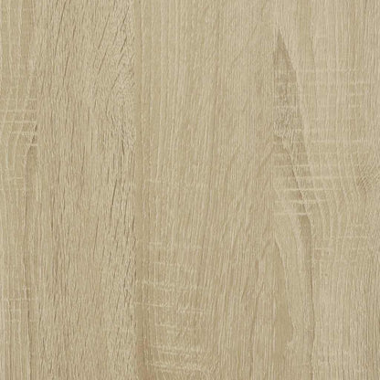 Table basse chêne sonoma 100x50x35cm bois d’ingénierie et métal - Tables basses