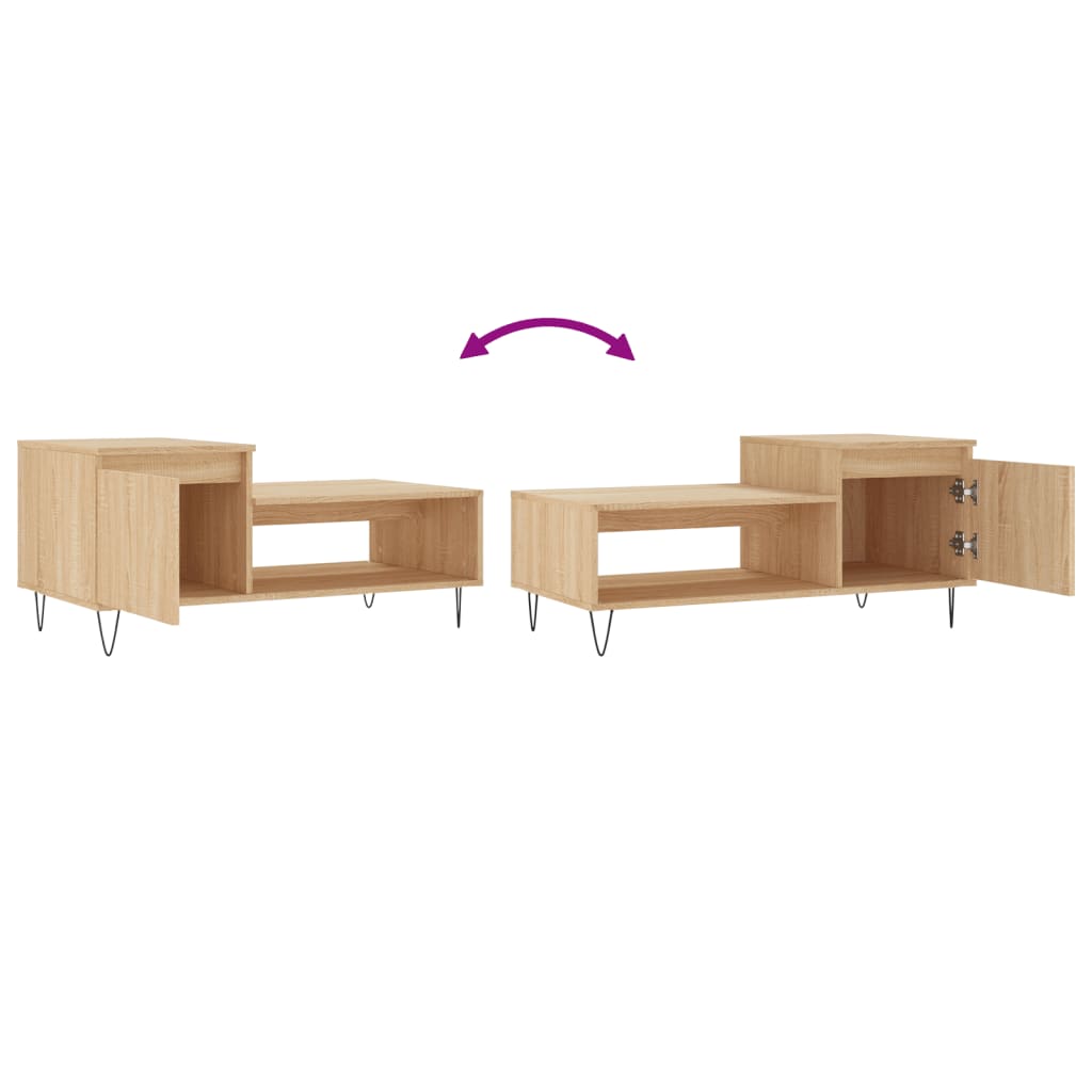 Table basse Chêne sonoma 100x50x45 cm Bois d’ingénierie - Tables basses