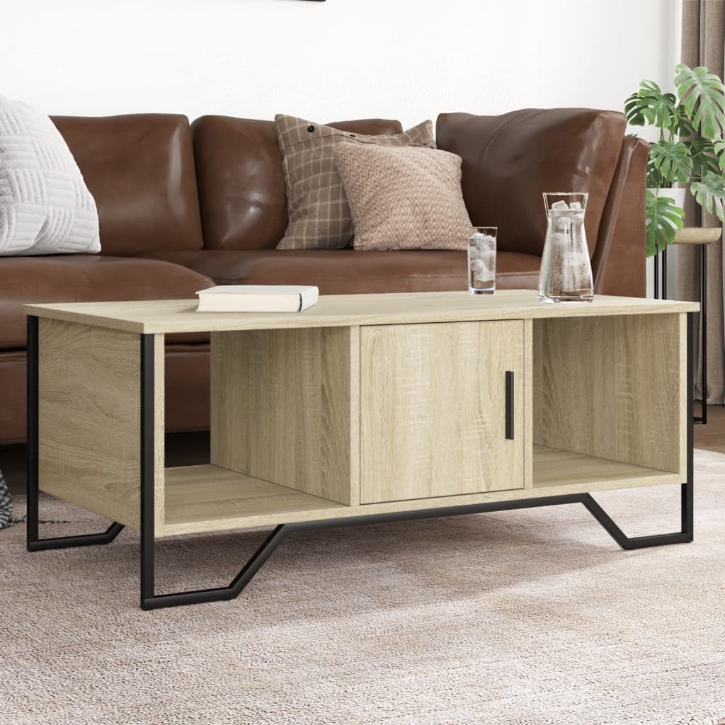 Table basse chêne sonoma 100x51x40 cm bois d’ingénierie - Tables basses