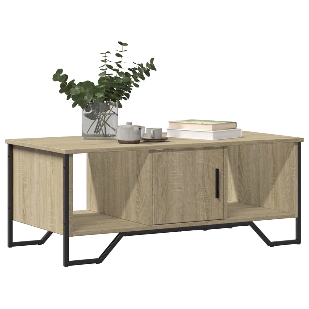 Table basse chêne sonoma 100x51x40 cm bois d’ingénierie - Tables basses