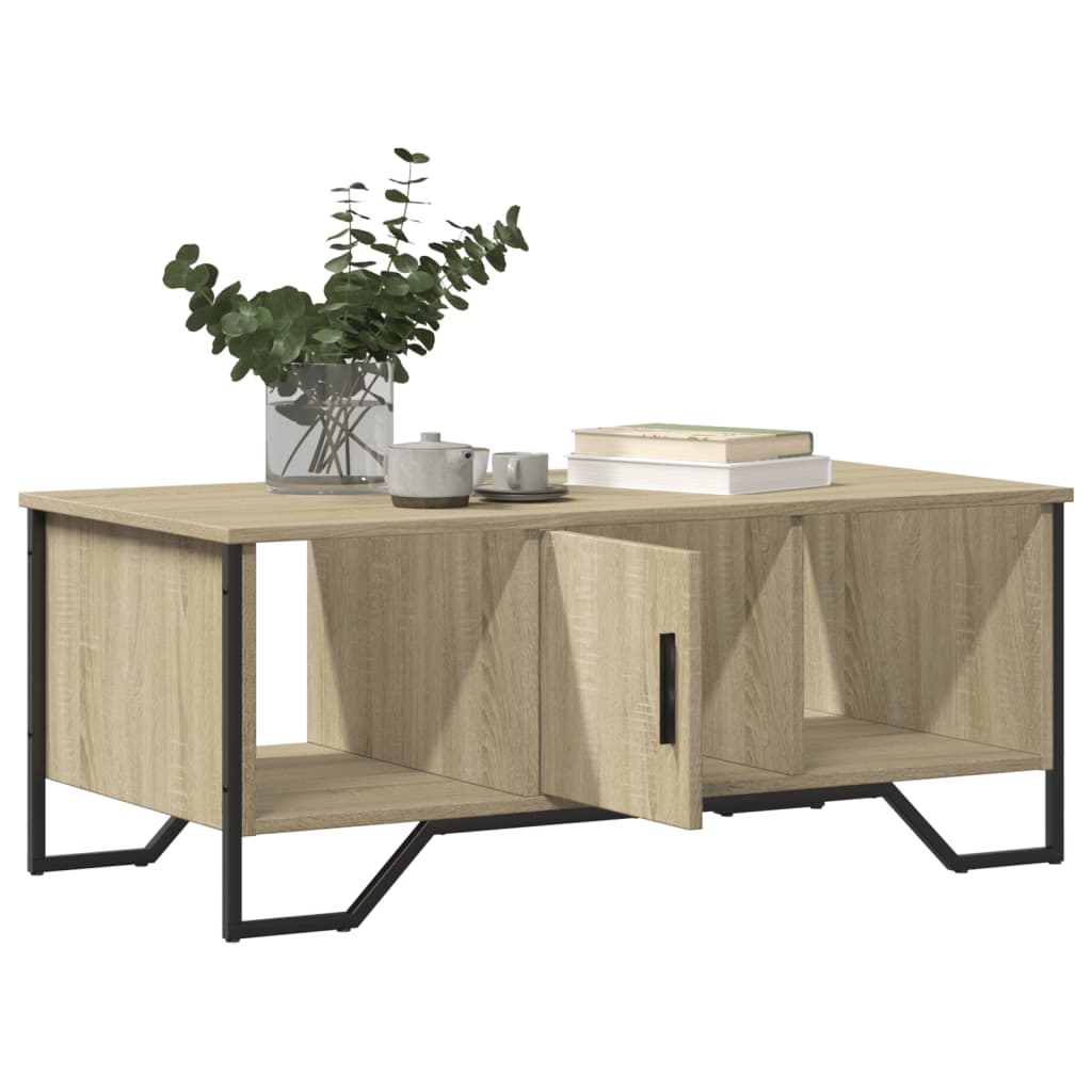 Table basse chêne sonoma 100x51x40 cm bois d’ingénierie - Tables basses