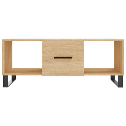 Table basse chêne sonoma 102x50x40 cm bois d’ingénierie - Tables basses