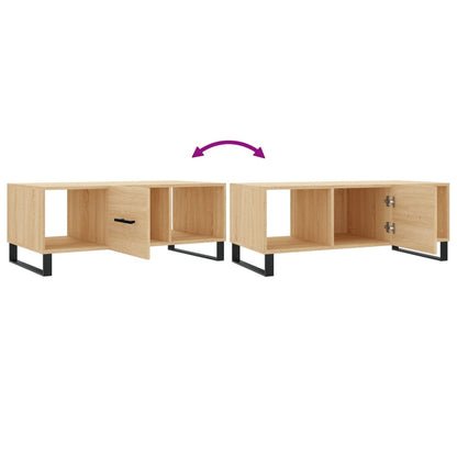 Table basse chêne sonoma 102x50x40 cm bois d’ingénierie - Tables basses