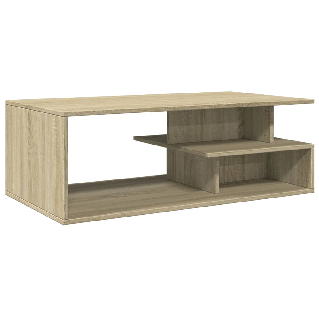 Table basse chêne sonoma 102x55x35 cm bois d’ingénierie - Tables basses