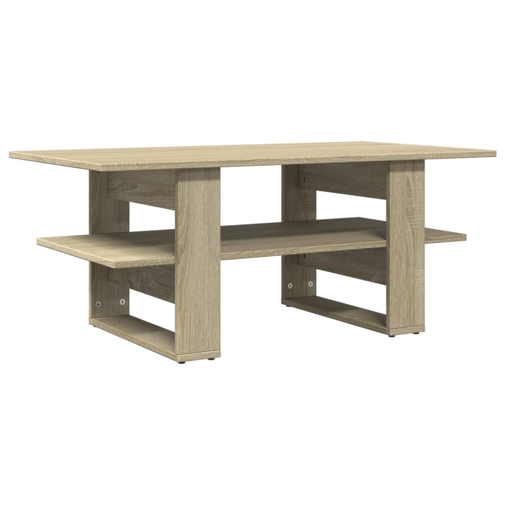Table basse chêne sonoma 102x55x42 cm bois d’ingénierie - Tables basses