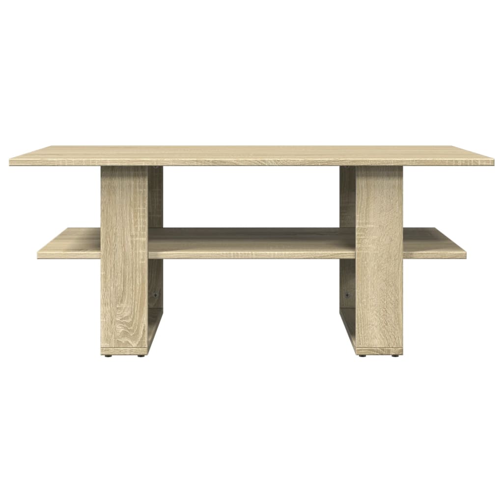 Table basse chêne sonoma 102x55x42 cm bois d’ingénierie - Tables basses