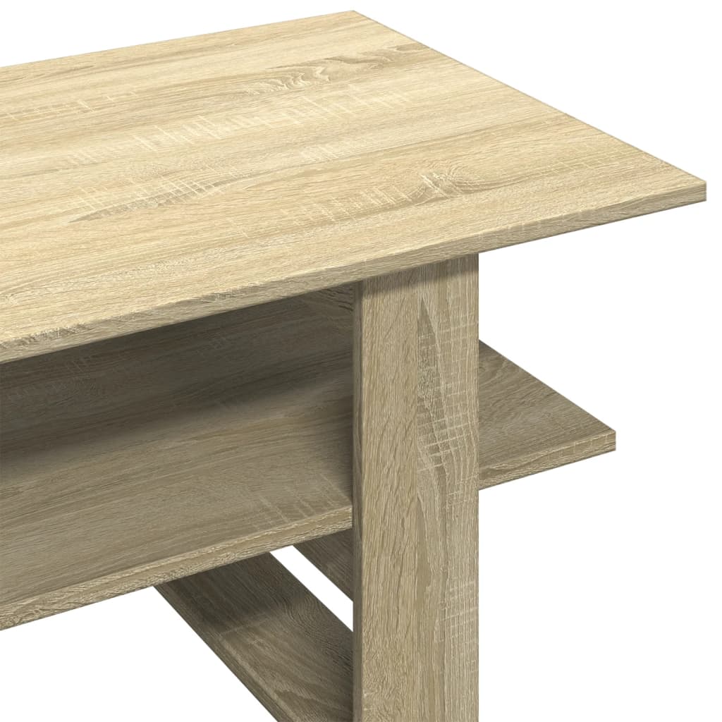 Table basse chêne sonoma 102x55x42 cm bois d’ingénierie - Tables basses