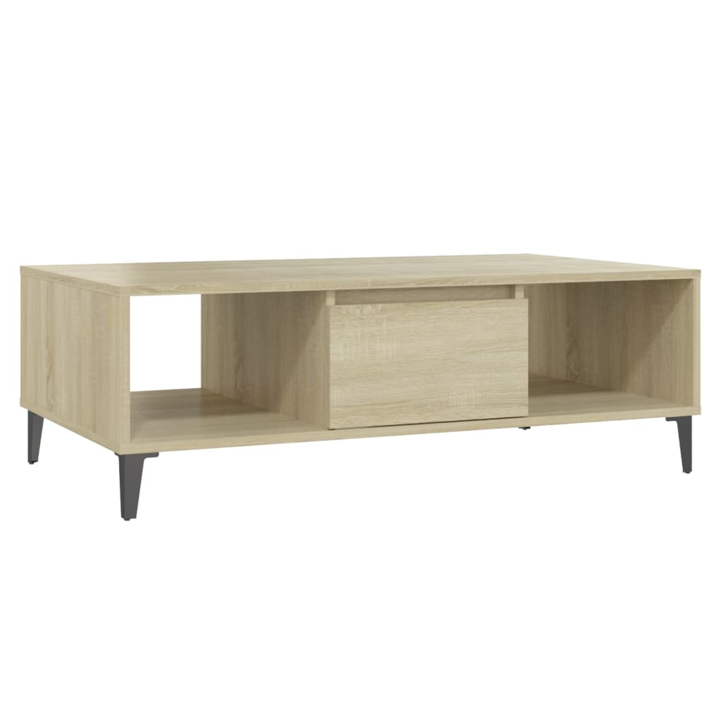 Table basse chêne sonoma 103,5x60x35 cm bois d’ingénierie - Tables basses