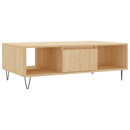 Table basse chêne sonoma 104x60x35 cm bois d’ingénierie - Tables basses