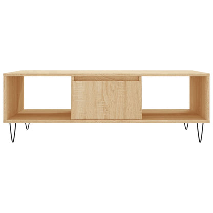 Table basse chêne sonoma 104x60x35 cm bois d’ingénierie - Tables basses