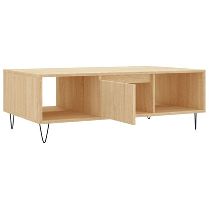 Table basse chêne sonoma 104x60x35 cm bois d’ingénierie - Tables basses