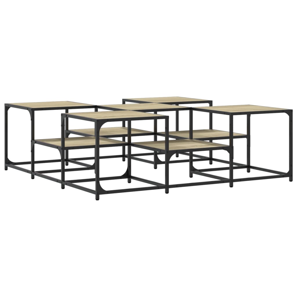 Table basse chêne sonoma 121x121x40 cm bois d’ingénierie - Tables basses