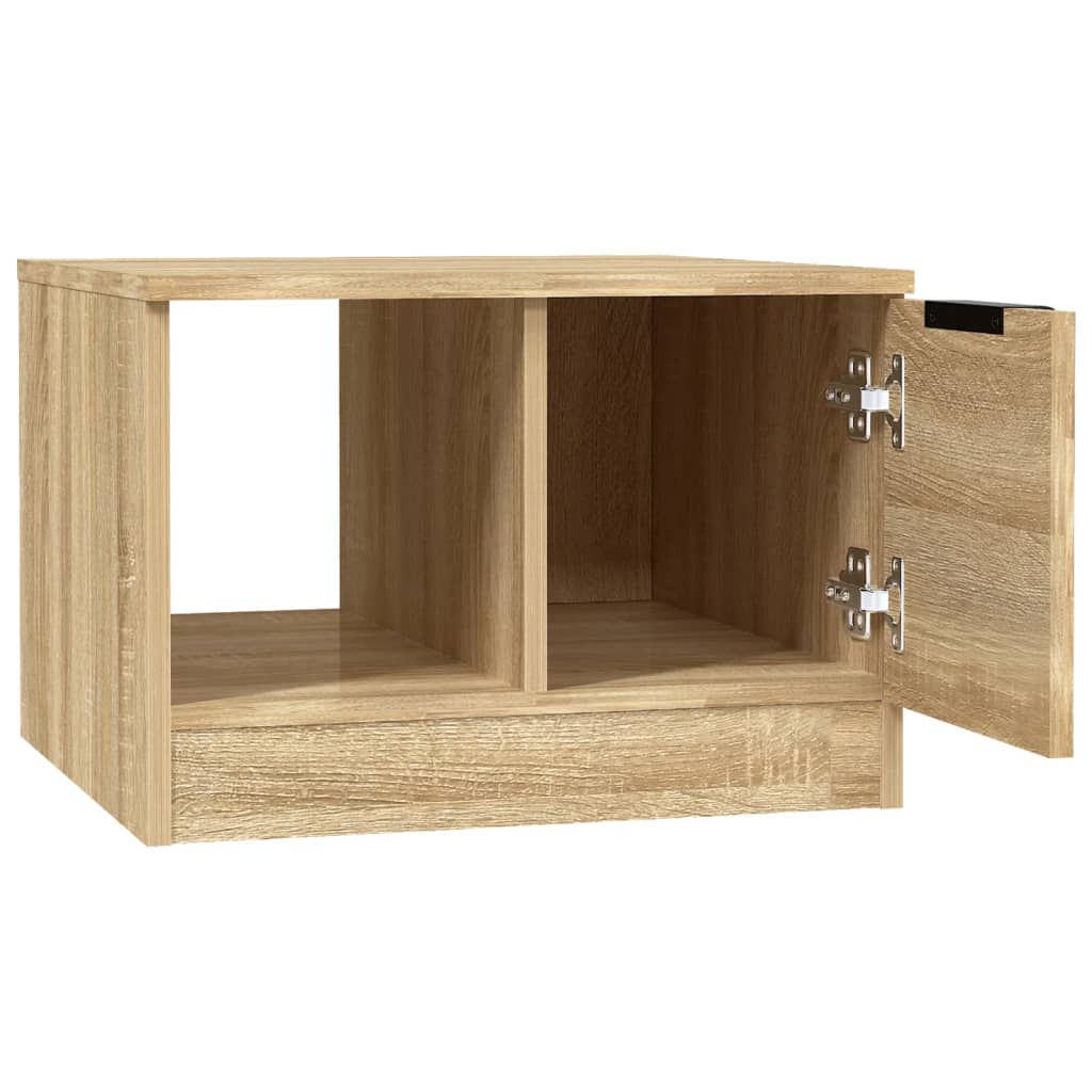 Table basse chêne sonoma 50x50x36 cm bois d’ingénierie - Tables basses