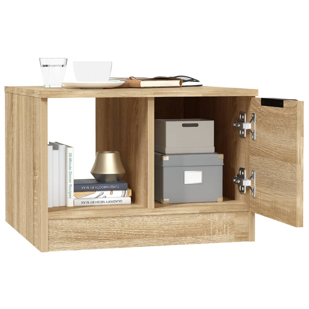 Table basse chêne sonoma 50x50x36 cm bois d’ingénierie - Tables basses
