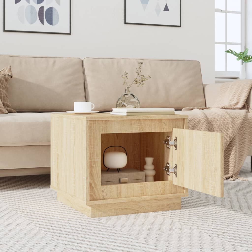 Table basse chêne sonoma 51x50x44 cm bois d’ingénierie - Tables basses
