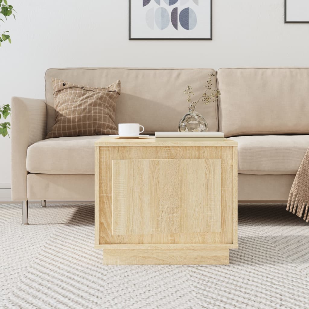 Table basse chêne sonoma 51x50x44 cm bois d’ingénierie - Tables basses