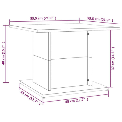 Table basse chêne sonoma 55,5x55,5x40 cm bois d’ingénierie - Tables basses