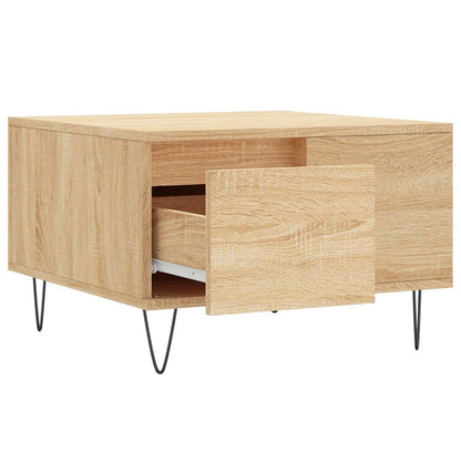 Table basse chêne sonoma 55x55x36,5 cm bois d’ingénierie - Tables basses