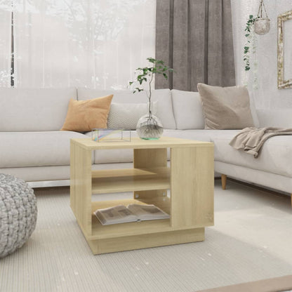 Table basse chêne sonoma 55x55x43 cm bois d’ingénierie - Tables basses