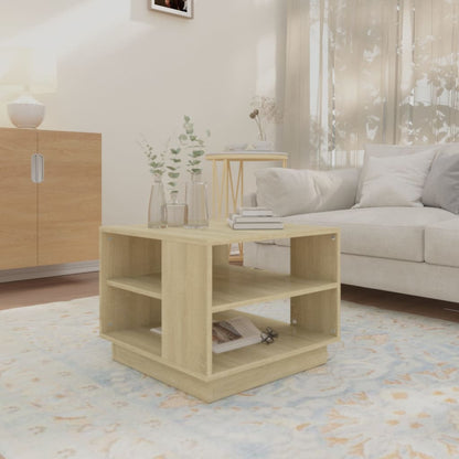 Table basse chêne sonoma 55x55x43 cm bois d’ingénierie - Tables basses