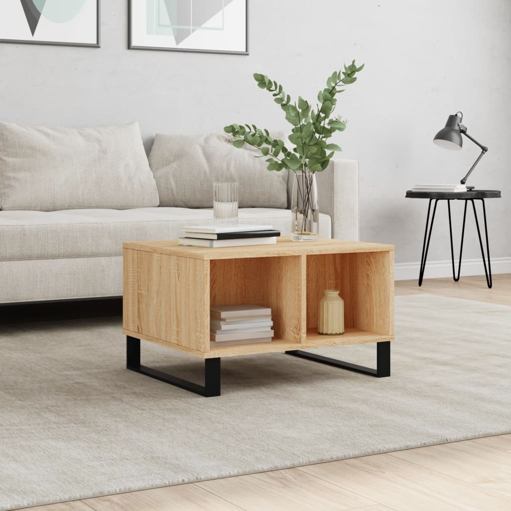 Table basse Chêne sonoma 60x50x36,5 cm Bois d’ingénierie - Tables basses