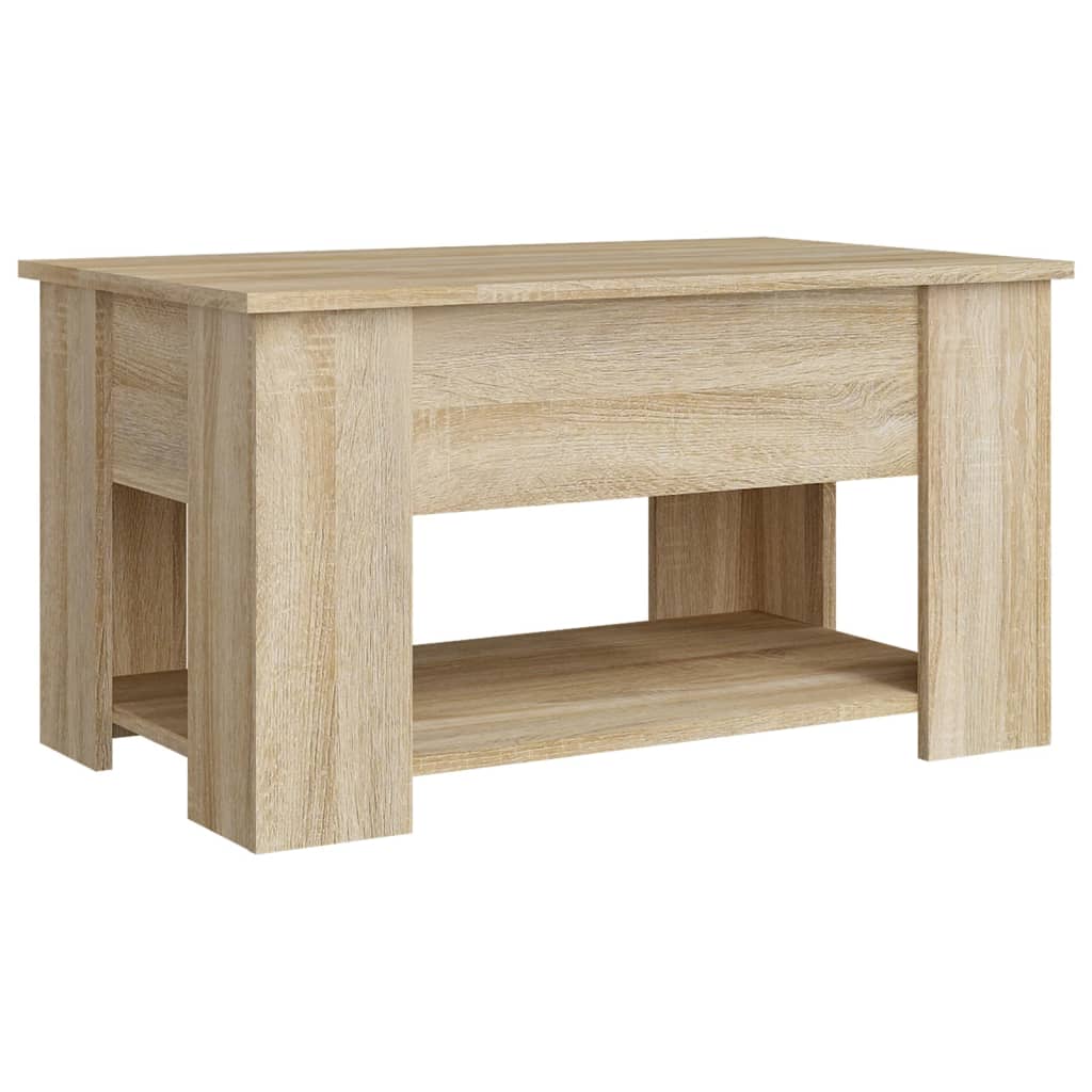 Table basse chêne sonoma 79x49x41 cm bois d’ingénierie - Tables basses