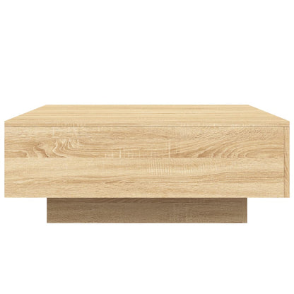 Table basse chêne sonoma 80x80x31 cm bois d’ingénierie - Tables basses