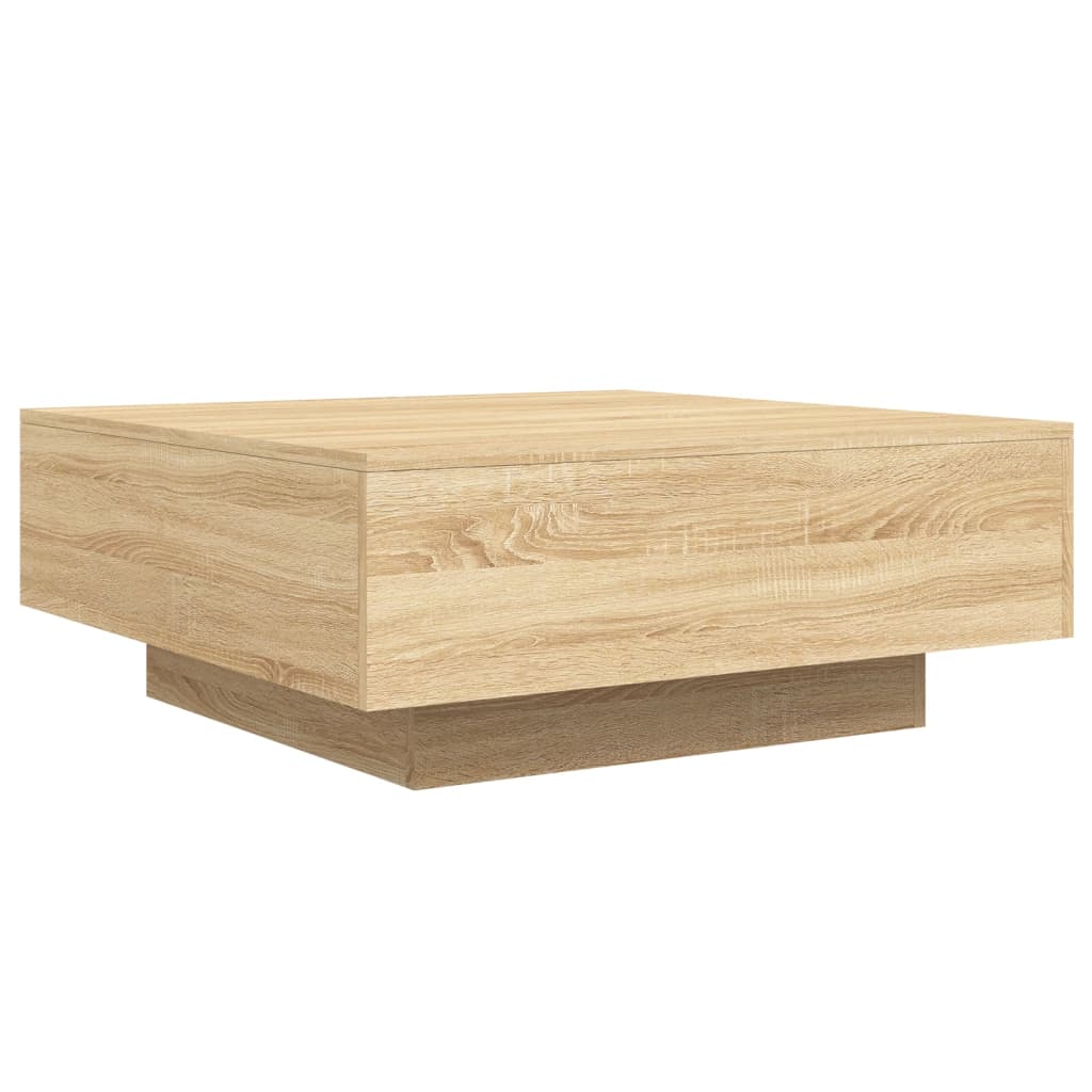 Table basse chêne sonoma 80x80x31 cm bois d’ingénierie - Tables basses