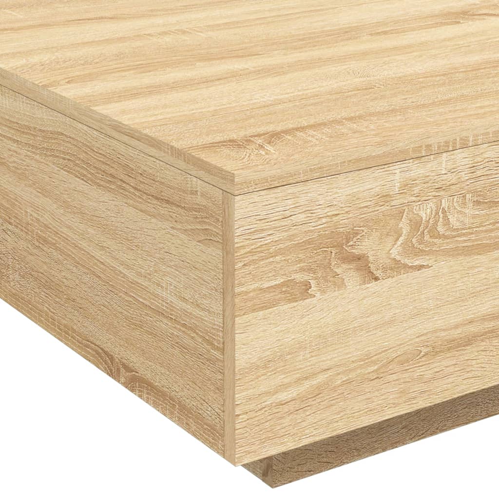 Table basse chêne sonoma 80x80x31 cm bois d’ingénierie - Tables basses