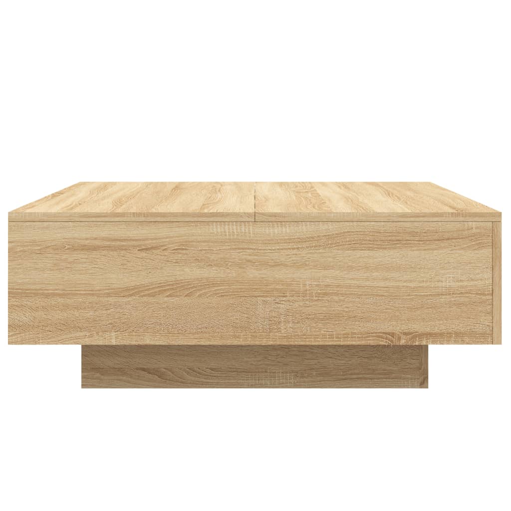 Table basse chêne sonoma 80x80x31 cm bois d’ingénierie - Tables basses