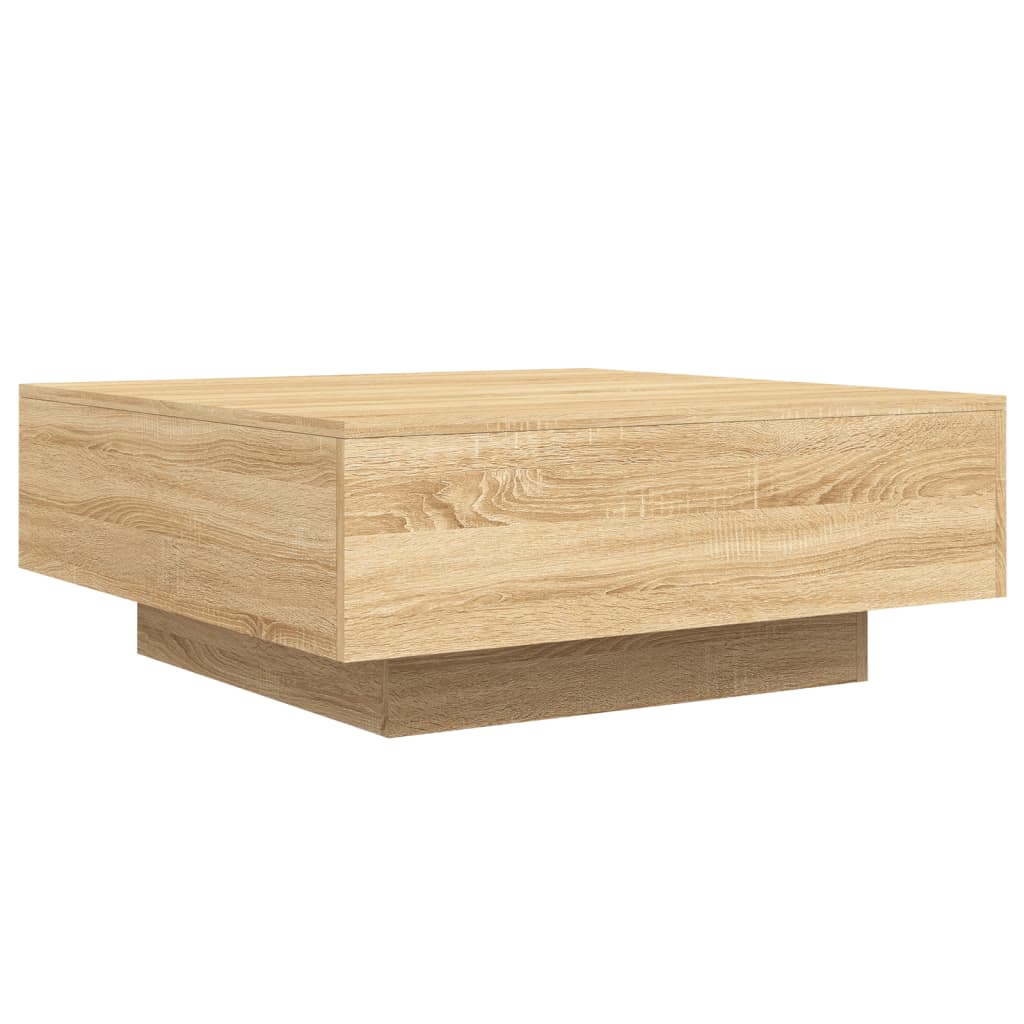 Table basse chêne sonoma 80x80x31 cm bois d’ingénierie - Tables basses